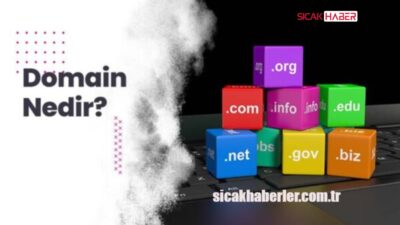 Domain, bir web sitesinin internetteki adresidir. Tıpkı bir evin adresinin