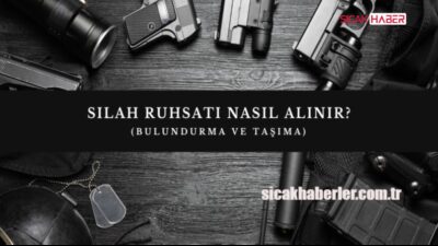 Silah taşımak kimisi için bir hobi, kimisi için zorunluluktur. Ancak